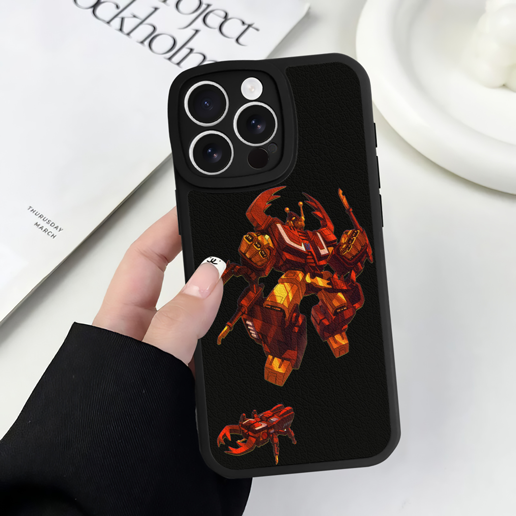 （画像用）  【iPhone 16シリーズ対応】シリコンスマホケース（レザー調） 材質：シリコン